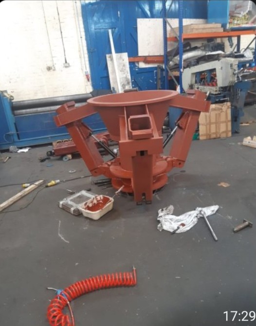 Shore connector assembly primed in red oxide, ready for install